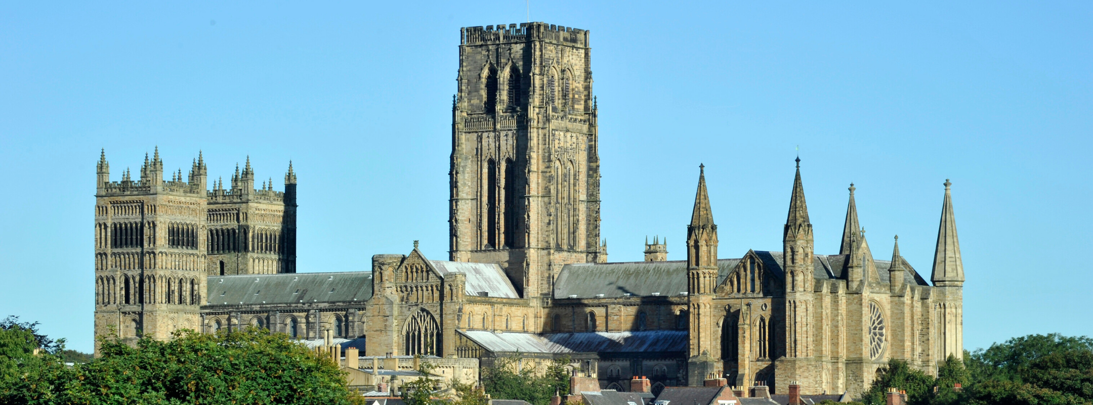 Beautiful Durham skyline showing the majestic Cathedral