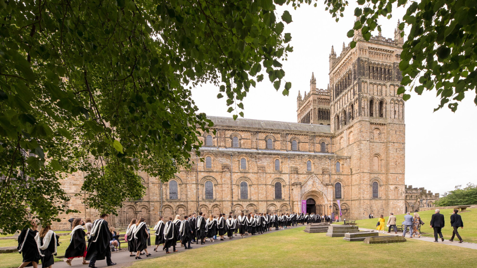Congregation at Durham University - procession to Durham Cathedral